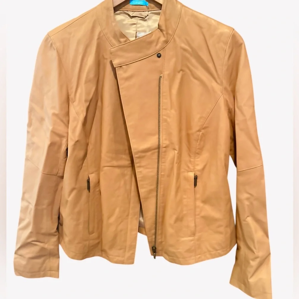 NWT J. McLaughlin Robario Lamb Napa Leather Jacket - Picture 7 of 11